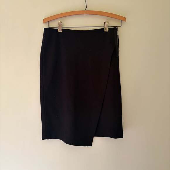 Cabi Dresses & Skirts - Cabi Black Asymmetrical Wrap Skirt Size 0